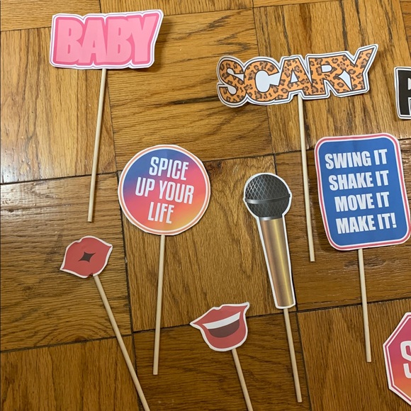 Spice Girls Themed Party Photo Booth Props - Picture 2 of 7